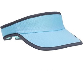 Unisex Sport Visor for Running Tennis Golf, Summer Sun Hat - Soft Stretchy Lightweight Adjustable (AU, Alpha, One Size, Blue)