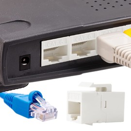 Exiron 5 Pack Keystone Cat6, Cable Creation RJ45 Keystone Jack UL Listed, Cat6 Keystone Jacks Modular Female Connectors (CAT6)