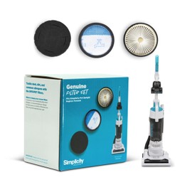 Simplicity Vacuums Certified HEPA Replacement Filter Set, Fits SVPET Bagless Upright Vacuum Cleaner, 3-Piece Set with HEPA Media, Electrostatic, and Foam Filters for Pet Hair, Dust, and Dirt, SFSVPET