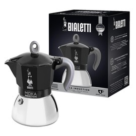 Bialetti - Moka Induction, Moka Pot, Suitable for all Types of Hobs, 6 Cups Espresso (9.4 Oz Espresso), 280 ml, Black