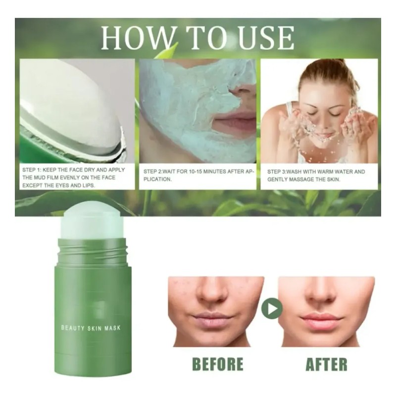 Fgew Mascarilla Limpiadora En Barra De Té Verde Que Rtnrt