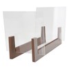 Vinyl Record Storage Holder Wooden Acrylic Multifunctional Retro Vinyl Record