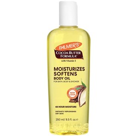 Palmer's Cocoa Butter Formula with Vitamin E, Moisturizing & Softening Body Oil, For Bath, Body & Shower, 8.5 fl oz (Pack of 4)