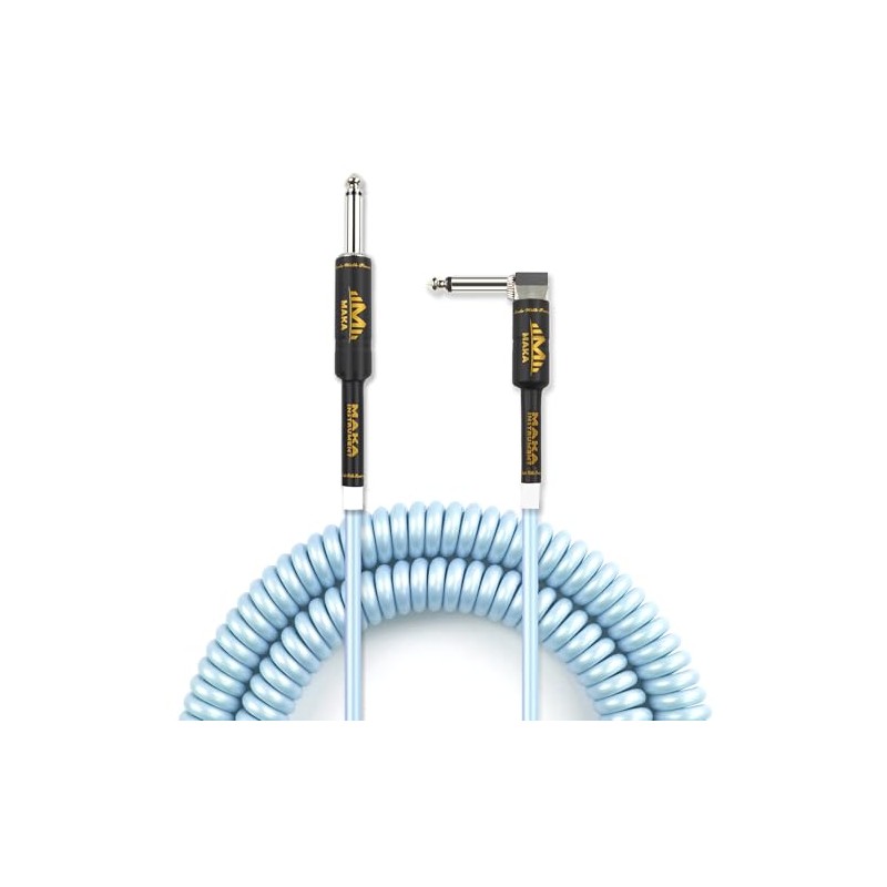 M MAKA Premium Guitar Coil Cable 40 Feet, Instrument Coiled