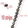 Risbay Upholstery Tacks Strips,10 Meters Dia.11mm Decorative Nail Strips/Nailhead Trims,Upholstery
