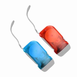 Greensen Handkurbel -LED -Notfall Taschenlampe für den Außengebrauch, Tragbares ABS Material mit Hoher Helligkeit, Geeignet für Reisen, Camping und Zuhause (Rot mit blau)