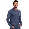 PEGENO Men Henley Shirts Long Sleeve Designed Collared Shirts Contrast