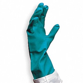 CONDOR 12-Pack CONDOR  Chemical Resistant Gloves, Size 9, 13"L, Green