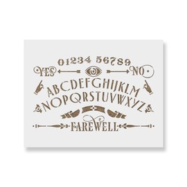 Ouija Board Stencil Template for Walls and Crafts - Reusable Stencils for Painting in Small & Large Sizes