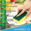 Goohera Heavy Duty Scrub Sponge for Cookware, Dual-Sided Cleaning Sponge,