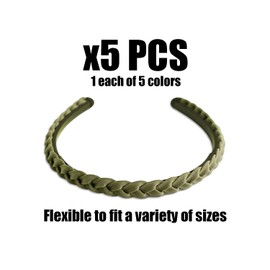 5PCS Braided Headbands Hair Ties for Women Trip Accessories Broken Hair Organizer Plain Headbands