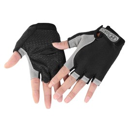 YJZQ Men Women Sports Half Finger Gloves Mittens Breathable & Non-slip Cycling Gloves Shockproof Fingerless Gloves for for Riding Motorcycle Bike Camping Hiking Climbing Fitness UV protection Gloves