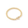 Kendra Scott Womens Holland Heart Stretch Bracelet Gold White Crystal