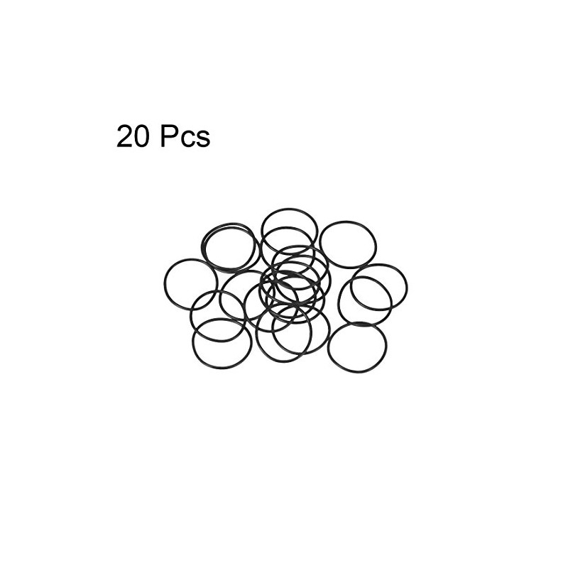 sourcing map Metric Nitrile Rubber O-Rings Seal 19 mm AD