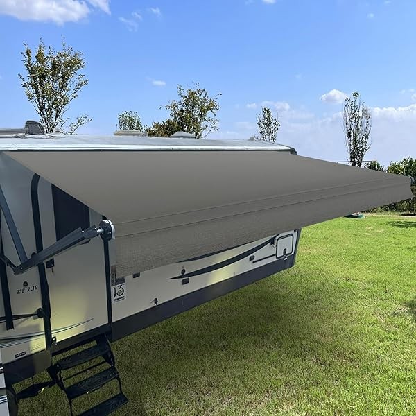 RV Awning Fabric Replacement,Camper Awning Replacement,16 oz Heavy Duty Waterproof