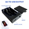 HOLITS 3 AA Battery Box with USB Output Port for