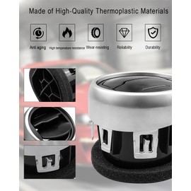 QAGGUM Dashboard AC Heat Air Vent Duct Fit for Ford Mustang 2015 2016 2017 2018 2019 2020 2021 2022 Replace FR3Z-19893-AE FR3Z-19893-AC, Louver Air Vent Front Interior Center Light or Right Inner