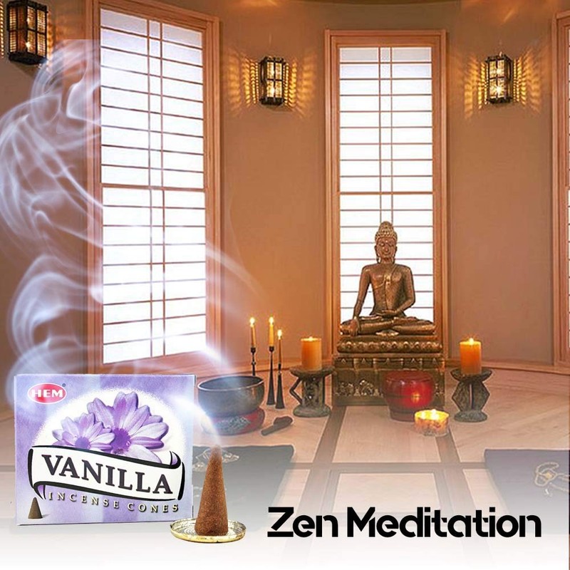 HEM Corn Incense Aroma Incense Delivers Healing From India (Vanilla,