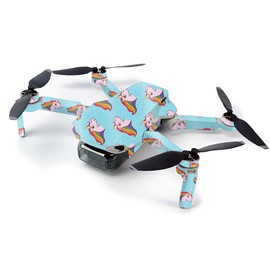 MightySkins Glossy Glitter Skin Compatible with DJI Mavic Mini Portable Drone Quadcopter - Pretty Unicorn | Protective, Durable High-Gloss Glitter Finish | Easy to Apply | Made in The USA