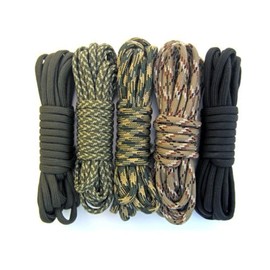 PARACORD PLANET - Paracord 550 - Cinco Colores 100 pies en Total