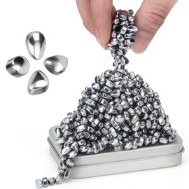 DYRDM 300+ Original Ferrite Putty Silver, Fidget Toy Ferrite Stones for Stress Relief, Sensory Toy for Adults & Teens 14+, Holiday Stocking Stuffer, Ferrite Rocks Fidget Present for Office