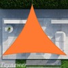 Teynewer Sun Shade Sail Triangle 3x3x3m Waterproof Shade Sail for