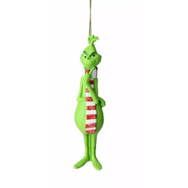 Kurt Adler Grinch Thinking Grinch With Scarf DR SEUSS   Ornament New Kurt Adler