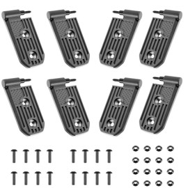 Door Hinge Kit Fit for 2018-2024 Jeep Wrangler JL JLU Sport Sahara Freedom Rubicon Unlimited Gladiator JT, Aluminum Alloy Exterior Accessories