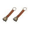 Pack of 2 Small Cowbells for Dog Collar, Loud Bear