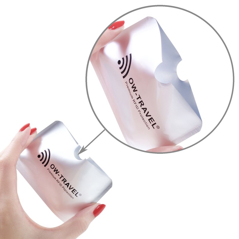 OW-Travel RFID Card Protector Sleeves for Contactless Bank Card Security