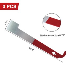 witbee 3pcs J Hook Bee Hive Tool, Bee Hive Scraper Tool, Stainless Steel Hive Scraper Tools Beekeepers Beekeeping Equipment for Scraping Your Beehive and Supplies Clean of Wax