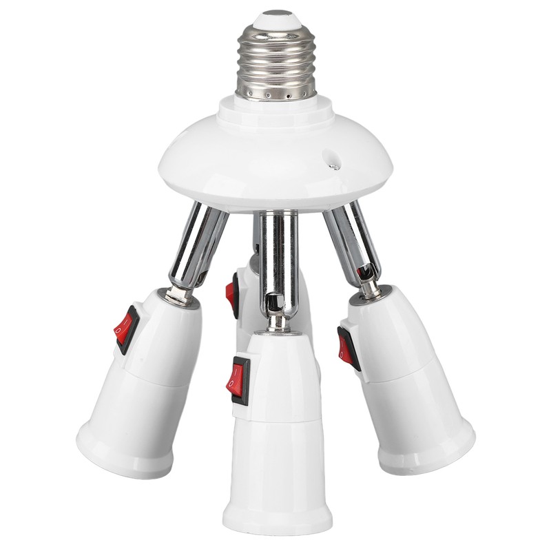 Light Splitter Socket 4 in 1 Bulb Splitter E26 E27