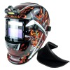 TRQWH True Color Welding Helmet & Leather Bib Combo Heat