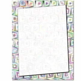 Crazy Squares Letterhead Laser & Inkjet Printer Paper, 100 pack