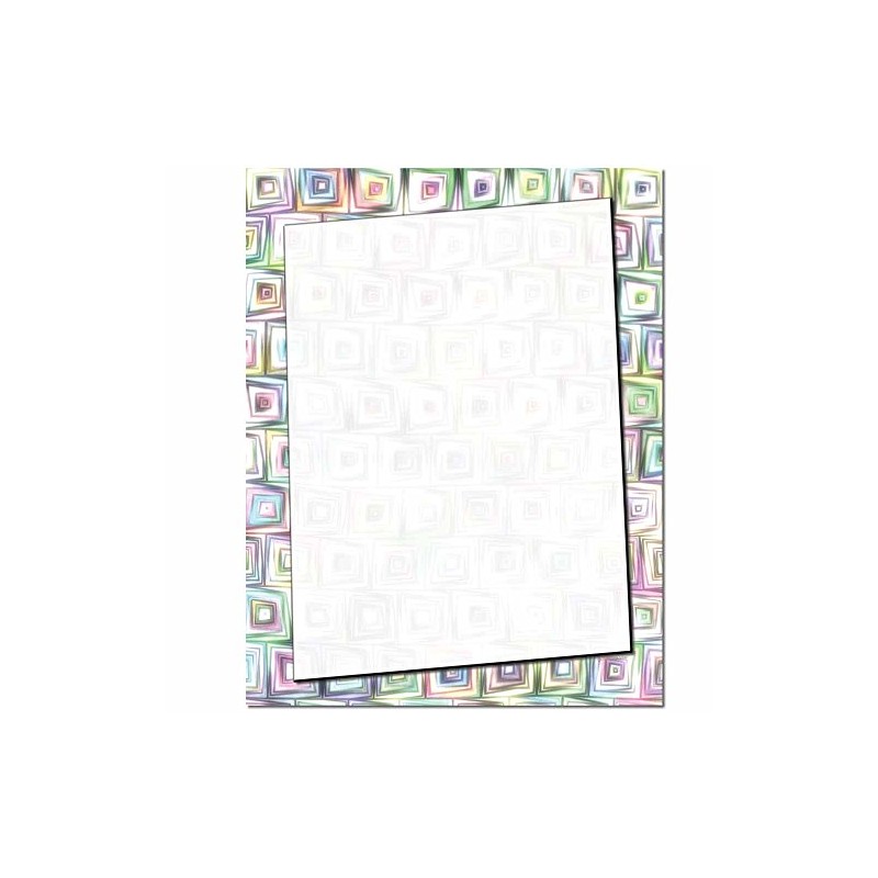 Crazy Squares Letterhead Laser & Inkjet Printer Paper, 100 pack
