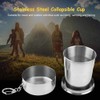 Foldable Cup, Folding Cup, Extendable Cup Made of Stainless Steel,