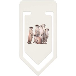 91mm 'Mob of Meerkats' Large Plastic Paper Clip (CC00042431)
