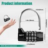 NBYT Letter Combination Padlock, Gym Changing Cabinet, School Wardrobe, Storage