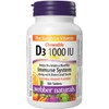 Webber Naturals Vitamin D3 1000 IU, 180 Chewable Orange Tablets,
