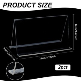 FINGERINSPIRE 2 Pcs Acrylic Pliers Rack 3.9x8.3x4.7Inch Clear Acrylic Pliers Holder Pliers Tool Rack Pliers Organizer Rack Holder Jewelry Tool Holder Pliers Organizer Stand for Storage Tongs Jewelry