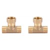 TopHomer 2Pcs Hex Reducing Nipple, DN20 3/4" Male Thread Pipe