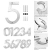 GAVIK 8 Inch 3D Floating House Number 5 - Modern