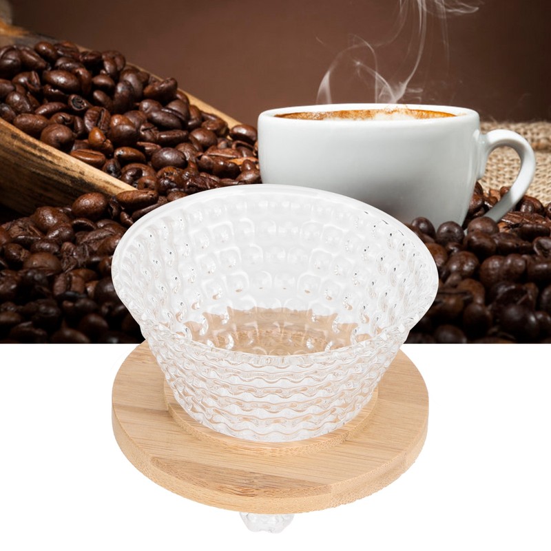 Coffee Pot Filter reusable glass Coffee Dripper Funnel Kettle Brewer