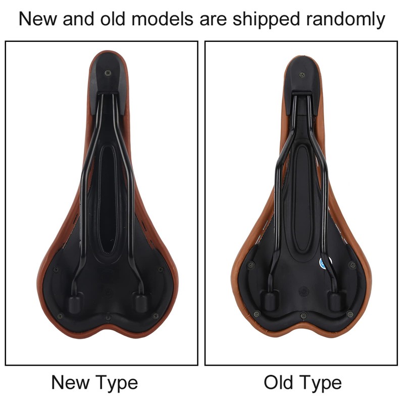 Bike Seat, 2 Colors Shockproof Wear-resistant PU Leather Bicycle Saddle