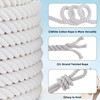 White Cotton Rope 1/2 inch Rope x 50ft Natural Twisted