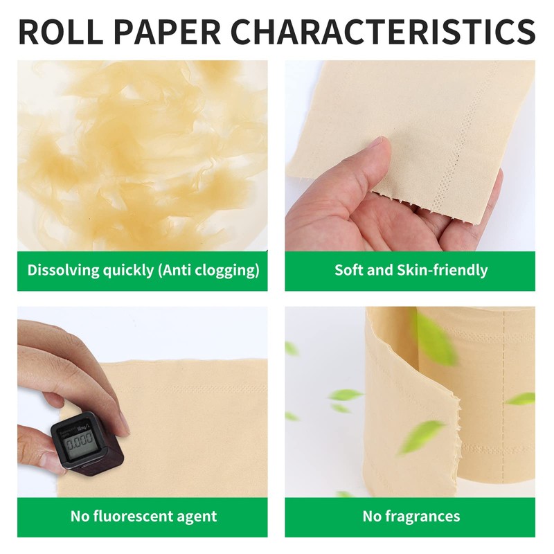 QingYa Bamboo Toilet Paper 12 Rolls, Resuable Packaging,New Plastic-Free,3 ply,