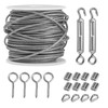 TCHOSUZ 50ft 1/16" Stainless Steel Wire Rope Kit, Trellis Kit