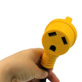 RV Camper Cord Adapter 15A Male to 30A Female 12inch Power Connector (CR1530)