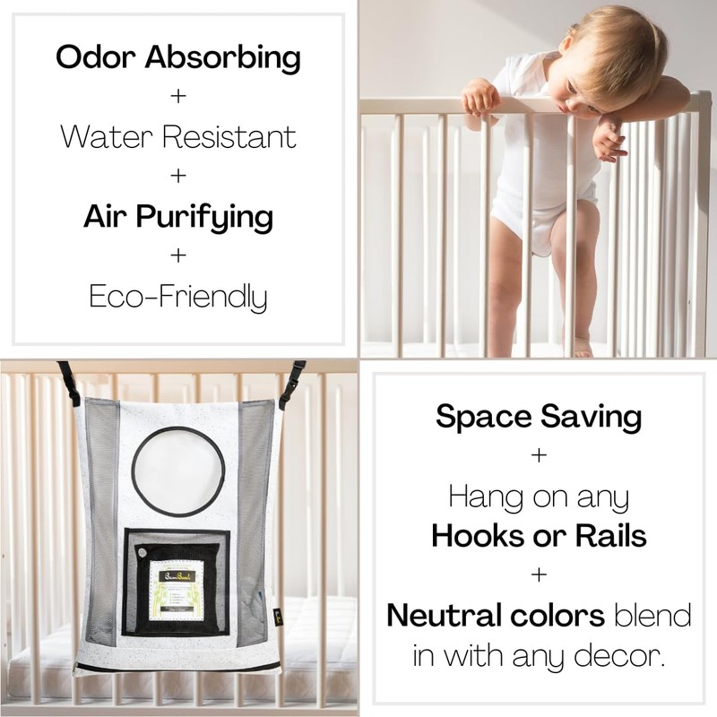BamBooch AIR PURIFYING & ODOR ELIMINATING Small Hamper for Specialty