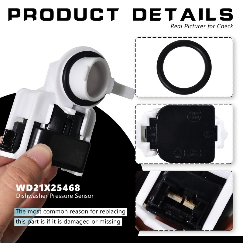 ZNTVW WD21X25468 Dishwasher Pressure Sensor Switch Compatible with GE Replaces